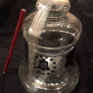 Libbey Glass Bicentennial Bell Shaped Jar 17761976
